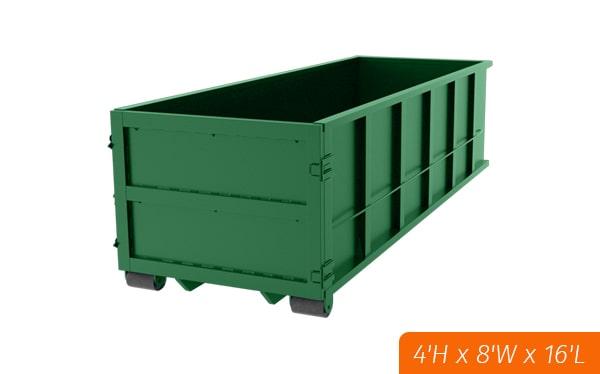 we allow for rental period extensions for our 15 yard dumpster rentals